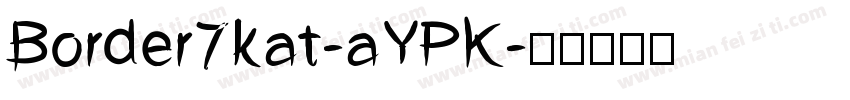 Border7kat-aYPK字体转换