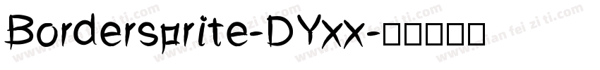 Bordersprite-DYxx字体转换