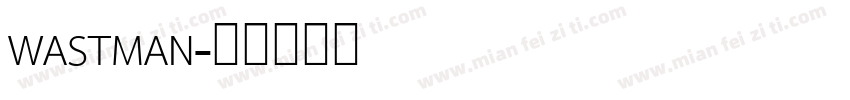 WASTMAN字体转换