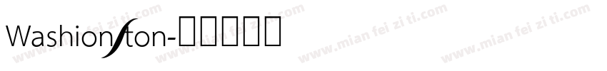 Washiongton字体转换