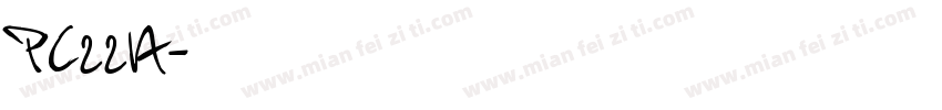PC22A字体转换