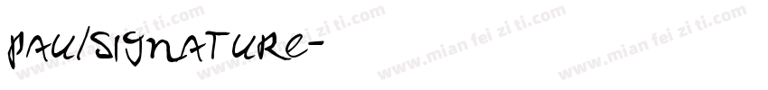 paulsignature字体转换