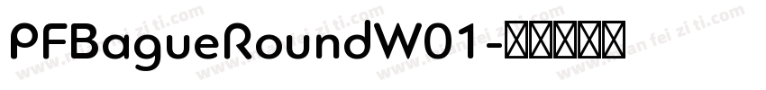 PFBagueRoundW01字体转换