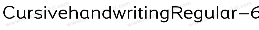CursivehandwritingRegular-69aA字体转换