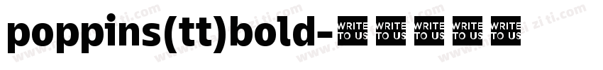 poppins(tt)bold字体转换
