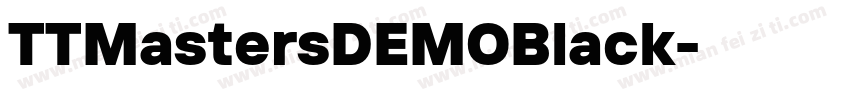 TTMastersDEMOBlack字体转换