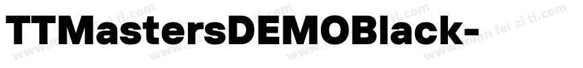 TTMastersDEMOBlack字体转换