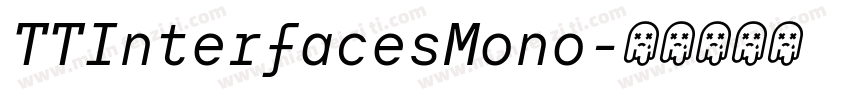 TTInterfacesMono字体转换