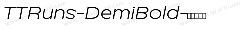 TTRuns-DemiBold字体转换