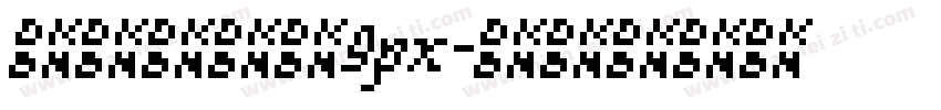 像素点阵体9px字体转换