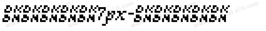 寒蝉点阵体7px字体转换