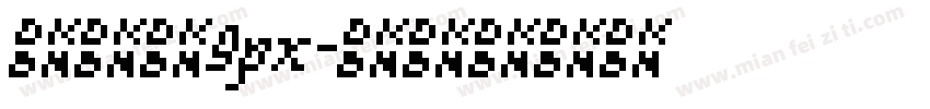 点阵体9px字体转换