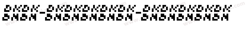 粗宋-点阵体下载字体转换