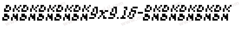 精品点阵体9x9.16字体转换