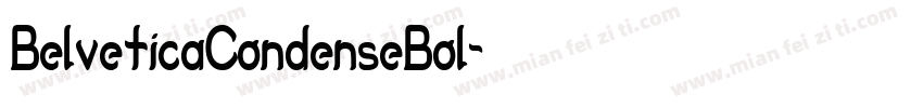 BelveticaCondenseBol字体转换