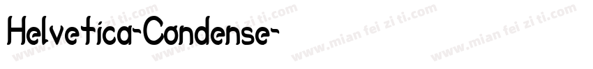 Helvetica-Condense字体转换