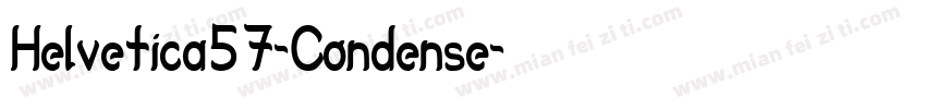 Helvetica57-Condense字体转换