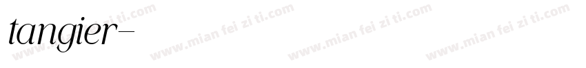 tangier字体转换