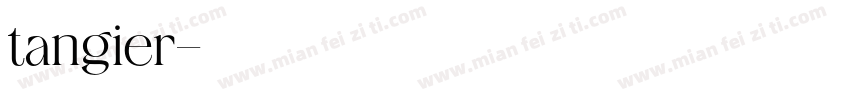 tangier字体转换