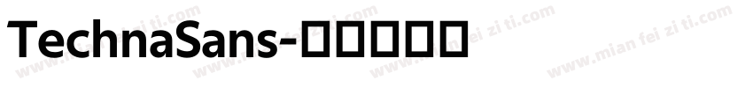 TechnaSans字体转换