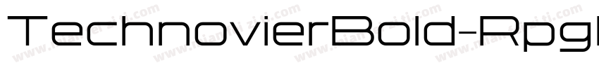 TechnovierBold-Rpgl字体转换