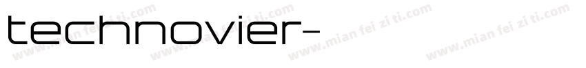 technovier字体转换