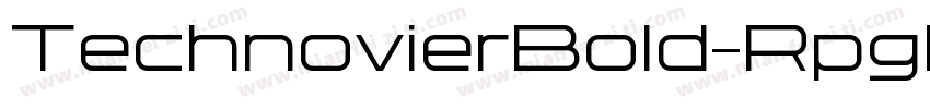 TechnovierBold-Rpgl字体转换