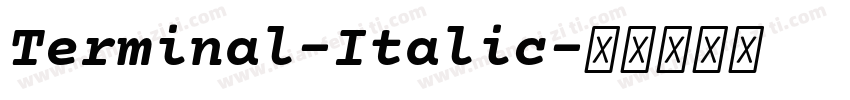 Terminal-Italic字体转换