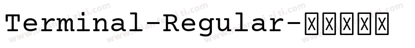 Terminal-Regular字体转换