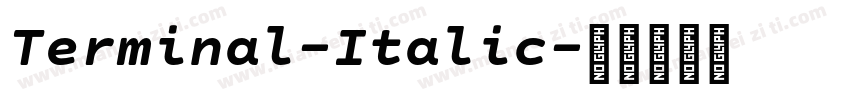 Terminal-Italic字体转换