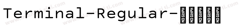 Terminal-Regular字体转换