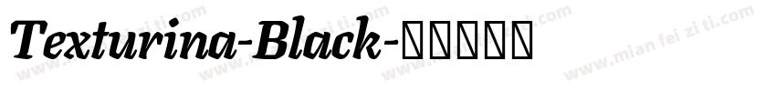 Texturina-Black字体转换