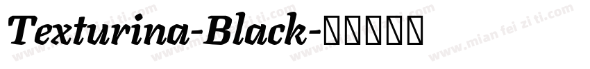 Texturina-Black字体转换