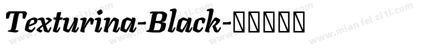Texturina-Black字体转换
