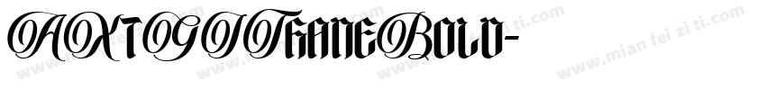 AXtGIThaneBold字体转换