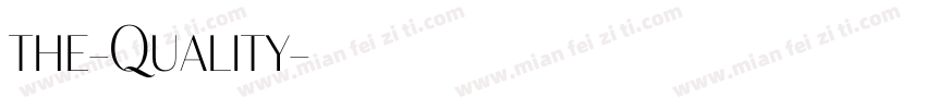 the-Quality字体转换