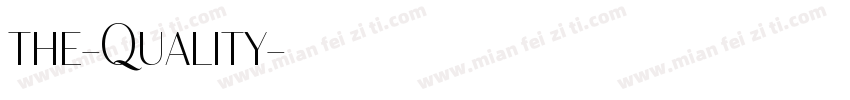 the-Quality字体转换