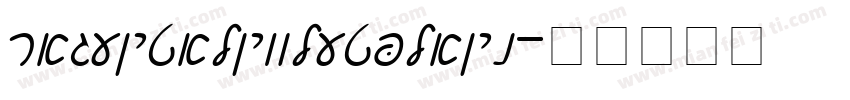 rageitalicletplain字体转换