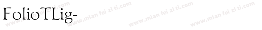 FolioTLig字体转换