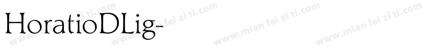 HoratioDLig字体转换