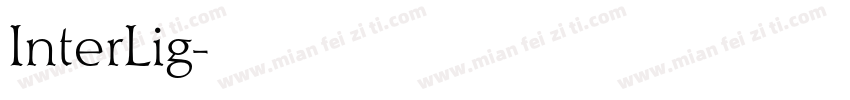 InterLig字体转换