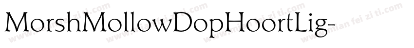 MorshMollowDopHoortLig字体转换