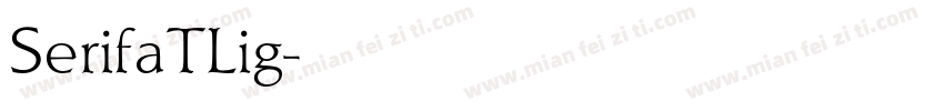 SerifaTLig字体转换