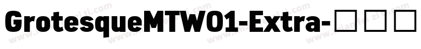 GrotesqueMTW01-Extra字体转换