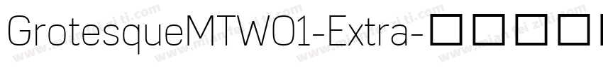 GrotesqueMTW01-Extra字体转换