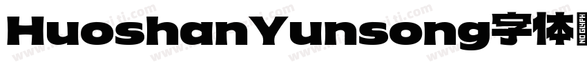 HuoshanYunsong字体字体转换