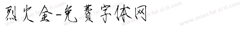 烈火金字体转换