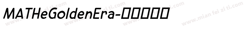 MATHeGoldenEra字体转换
