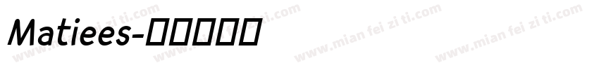 Matiees字体转换