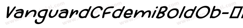 VanguardCFdemiBoldOb字体转换